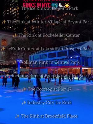 🌃⛸️ ICE SKATING IN NYC  #iceskatingnyc #IceSkating #winternyc #bryantpark #bryantparknyc #nycplugged #nyctodo #nycthingstodo #fyp #foryoupage #treatyourself #WeekendVibes #bucketlist 