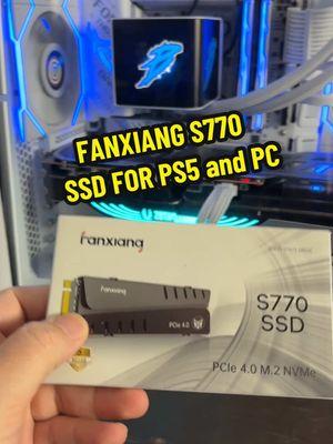 The Fanxiang s770 SSD is gonna make those updates not take up all your space #ssd #ps5 #pcgaming #gaming #playstation #fanxiang #electronicsweek #spotlightfinds #newyearnewaura #tiktokshopjumpstart 