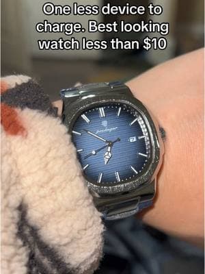 Check out this incredible watch for less than $10! You can get it with the metal strap but I prefer this genuine leather look. #lifechanging #watch #formen #dresswatch #wristwatch #watchreview 