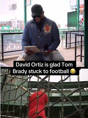 Big Papi broke down Tom Brady’s swing for us. 😂 #baseball #MLB #davidortiz #tombrady #redsox @Boston Red Sox 