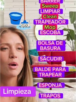 Aprender inglés! Trabajo de limpieza. #englishclass #aprenderingles #englishclass #englishteacher #latinosenusa #learnenglish #latino #mexico 