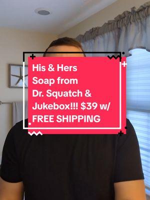 FREE SHIPPING! This is a great set of  His & Hers Natural Soap! Maybe now my wife will stop stealing my @Dr. Squatch soap? 🤔  #naturalsoap #drsquatch #ValentinesDay #jukeboxsoap #valentinesdaygift #CapCut 