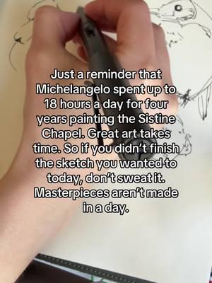 Plus he had the help of assistants. Give yourself grace as an artist ❤️ . . . #arttips #arttipsandtricks #illustrator #illustrationart #arthistory 