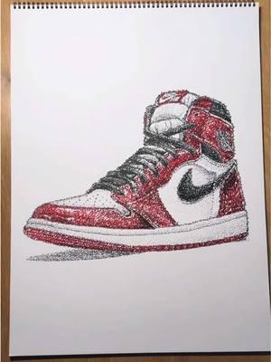 Most iconic shoe of all time #jordan #airjordan #sneakers #micrography 