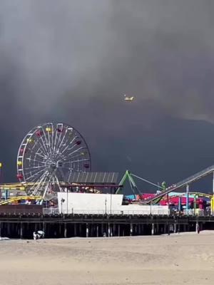 The #firee season has started early in #cali 🙏🤍 #prayers #california #sandiego #losangeles #fire #santamonicapier #fireseason #evacuations #airportfire #fyp #socallife #socaladventures #cali #brushfireseason #newsupdate #emergency #firstoftheyear 