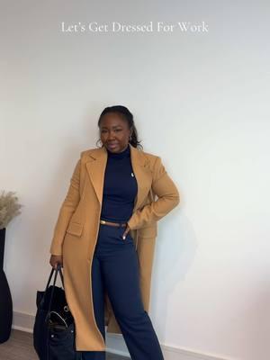 Loveeeee this coat!! Outfit deets in my LTK 💙 #corporategirlootd #corporatebaddie #corporategirlies #gdwmforwork #grwmforwork #workootd #commensereview #commenseclothing #blackgirltiktok #corporateblackgirl 