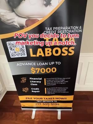 POV YOU DECIDE TO TURN MARKETING UP A NOTCH #marketing #marketingtips #retractablebanner 