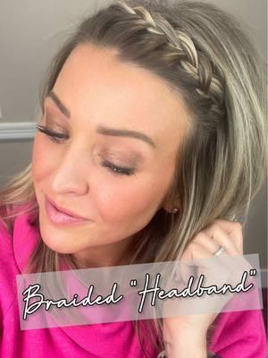 Easy braided “headband” 😍 Perfect for days you want your hair out of your face 🙌🏻  . . #hair #hairstyles #easyhair #straighthair #mediumlengthhair #finehair #thinhair #hairstylesforwomen #everydayhair #hairreel #reelhair #hairinspo #hairideas #hairtutorial #easyhairstyles #mediumlengthhairstyles #straighthairstyles #halfuphair #halfuphairstyles #hairoftheday #hairlove #hairtok #hairstyle 