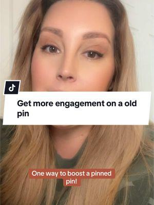 Want your pinned pin to get more traction? Here’s a quick tip to boost it for maximum visibility! Save this for later and start seeing results on Pinterest today.  #PinterestMarketingTips #ContentCreatorsUnite #SocialMediaGrowth