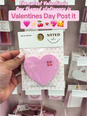 Post it notes has the cutest Valentine’s Day themed stationary @target currently💖✨❤️🍒 Cute stationary is an absolute need for me in nursing school 🥰 #ValentinesDay #vday #stationary #postits #postitnotes #pink #girlythings #shopping #target #targetrun #targethaul #ValentinesDay 