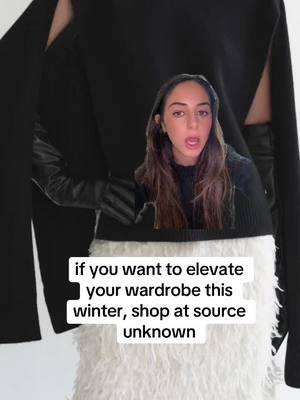 source unknown is where i shop when i want unique classic pieces to elevate my wardrobe. #fashionbrands #wheretoshop #elevatedbasics #elevateyourstyle #elevateyourwardrobe #greenscreen 