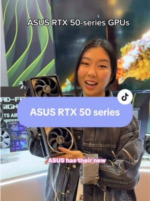 the 4 fan Astral card is crazy 😱😱 all the @ASUS North America 50 series cards at ces  #ces2025 #gpu #rtx #gaming #peachietech 