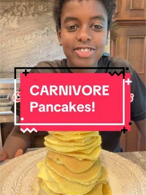 Happy World Carnivore Month! Craving pancakes? I have the perfect recipe for you! 🥞 INGREDIENTS   ▢ 4 large eggs ▢ 1/4 cup Further Food unflavored collagen (code MARIAMINDBODY to save) ▢ 3 tablespoons Further Food gelatin ▢ 1/2 teaspoon Redmond Real salt (code MARIA15) ▢ tallow spray (to grease pan) INSTRUCTIONS   Place all of the ingredients in a mini food processor or blender and combine until very smooth. Spray a skillet with tallow spray and heat over medium high heat. Once hot, pour the batter into the skillet to make 3 inch pancakes (you will get about 8 small pancakes). Cook until golden brown, about 2 minutes, then flip and cook until done, another 1 to 2 minutes. Remove from the skillet and repeat with additional cooking spray and batter. Dip the pancakes in a runny egg or whatever your heart desires! I love to make breakfast sandwiches with 2 pancakes, sausage and an egg (like a McMuffin)!  #carnivore #carnivorediet #animalbased #worldcarnivoremonth #lowcarb #glutenfree #grainfree #keto #Recipe #breakfast #brunch #pancakes #EasyRecipe #yum #foodtiktok #mariaemmerichrecipe #mariaemmerich @Further Food 