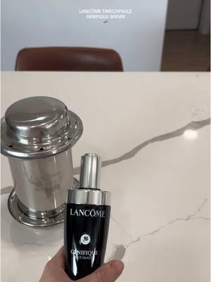 Love this time capsule!! Tysm @Lancôme genifiqe is the future of skin care I love it!! #genifique #giftedbylancome #stepintothefuture 