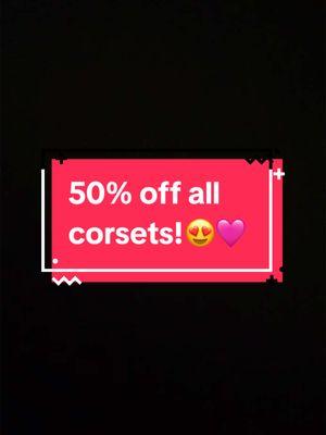 New year, new you,  new corset!😉🩷 were having a wodnerful sale of 50% off!!!😍🫶 #sale #corset #corsets #reno #renonv #chocolatewalrus #boutiquestore #fyp #adultboutique 