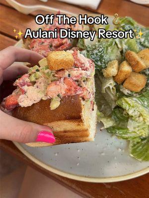 This is our second time here & we haven’t stopped dreaming about these lobster rolls since the first time we left!!! Hands down our favorite place to have a bite at when staying at @Disney Parks ✨🪝🤍🌺 #disneyaulani #aulanidisneyresort #offthehook #disneyhawaii #kapolei #aulanidisneyhotel #aulanihawaii @G 