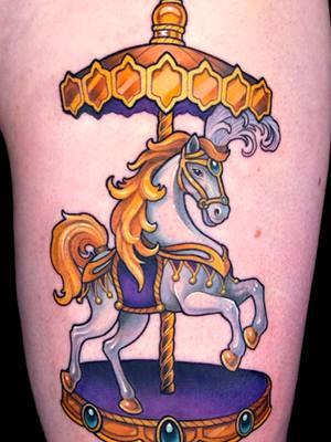 the judges were divided on this one... what do we think? 💭🎠 #InkMaster #tattooideas #tattoo #realitytv #carousel