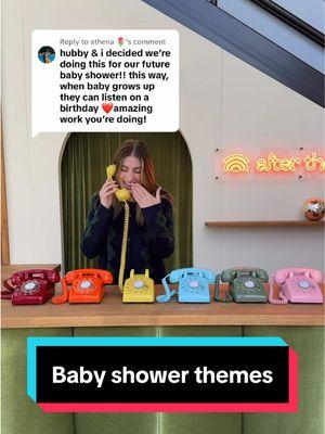 Replying to @athena 🌷 are you hosting a baby shower? We have the perfect idea for you, an #audioguestbook ☎️ #babyshower #babyshowerideas #babyshowergames #babyshowertheme #babyshowerparty #momtok #momtobe 