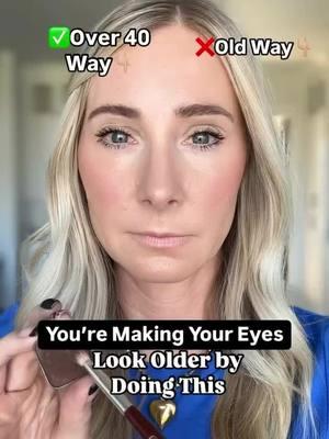 ‼️It’s not about having to give up the makeup looks you love as you age, it’s just tweaking placement a little‼️ SAVE THIS & FOLLOW ME for makeup tips made for women with maturing skin. I make makeup fun again💄 PSA: It’s not that black eyeliner is bad🚫it’s that overlining the eyes as we age can cause our already aging eyes to look a lot more heavier and droopy. Instead applying black (or brown if your prefer-really any color) with this new method…gives the eye a lighter more lifted look. ✅Applying a medium shade of eyeshadow above the natural crease gives lift and opens up the eye. Applying eyeliner on the outer corener of the eye can also open and lift the eye instead of creating heaviness.  Product used: ⭐️ @maybelline skinny eyeliner pencil ⭐️Seint eyeshadow in color bird on ✅ side and coco on ❌ side. ⭐️ @thebkbeauty 202 eyeshadow brush-code laurenhale10 for a discount Would you try this??👇🏼👇🏼 #eyelinertutorial #blackeyeliner #over40 #maturebeauty #womenover40 #womenover50 #makeupformatureakin #maturemakeuptips #agingbackwards #agingbeautifully #50andover #middleagedwoman #over50makeup #over40makeup #makeupover40 #thisis40 #momsover40 #momsofteens #eyelinertips