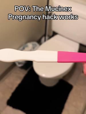 Give it a try! Hopefully it will work for you too! Sending tons of baby dust 🌬️#fyp #relatable #ttc #pregnancyhack #mucinexmethod 