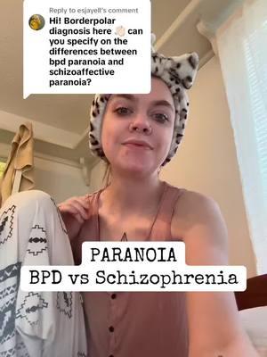 Replying to @esjayell Paranoia is a common symptom of both BPD and Schizophrenia, but how does paranoia manifest in each of the disorders?  #MentalHealth #mentalhealthmatters #MentalHealthAwareness #mentalhealthtiktoks #mentalhealthtiktok #mentalhealthtok #mentalhealthaction #mentalhealthadvocate #mentalhealthtips #mentaldisorder #mentaldisorders #mentaldisorderawareness #mentaldisordersarereal #mentalillness #mentalillnessawareness #mentalillnesscheck #mentalillnesses #schizophrenia #schizophreniaawareness #schizophreniaspectrum #schizophreniaadvocate #schizophreniasymptoms #schizophrenic #schizoaffective #schizoaffectivedisorder #schizoaffectiveawareness #schizoaffectivedisorderawareness #bpd #borderline #borderlinepersonalitydisorder #borderlinepersonality #borderlinepersonalitydisorderawareness #borderlinepersonalitydisordercheck #bpdtiktok #bpdawareness #bpdtok #bpdthings #bpdparanoia #schizophrenicparanoia #paranoia #paranoid #paranoidschizophrenia #paranoidschizophrenic #delusions #delusional #bpdsymptoms 