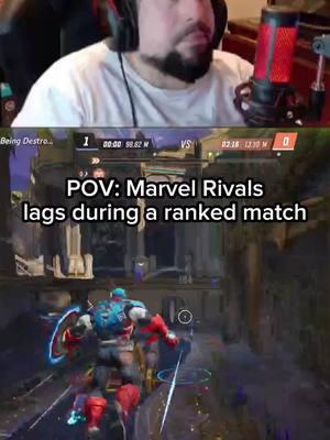 Marvel Rivals lags during my ranked match. I was not a happy camper. #MarvelRivals #gamingszn #gamingtiktok #GamingOnTikTok #streamerlife #GamingCommunity #twitchstreamer #twitchmoments #streamer 