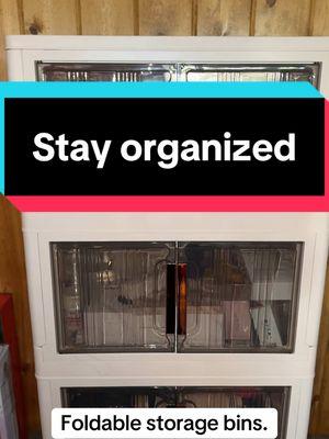 Finally organized! #lebobins #lebostorage #storagebins #foldablestoragebox #foryou #tiktokshopaffiliates #fyp #TikTokShop #MomsofTikTok #tiktokshopmakemebuyit #tiktokshopmusthaves #organizedhome 