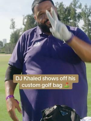 Gotta have more than one bag when you golf with DJ Khaled 🏌️ #golf #djkhaled 