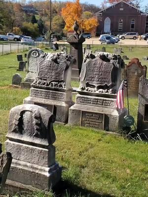 old markers with new markers #graves #cemetery #death #cemeteryvideos