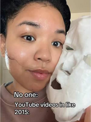 No skin was harmed in the making of this video😅 #sheetmask #layeringchallenge #youtube #myfacetory 