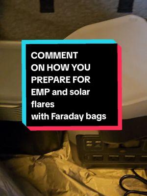 Comment on Prepare! how prepared are you against solar flares and EMP? With SLNT keep all your essential devices safe! Handles and easy to carry! pockets for all your plugs too! Super big! #creatorsearchinsights #commentonprepare #faraday #faradaycages #emp #solarflare #prepping #howtoprepare #preppertok #solargeneratorenergystoragepower #solarempprotection 