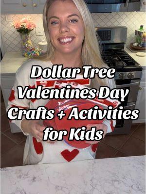 DOLLAR TREE VALENTINES DAY CRAFTS FOR KIDS 💖💚 I love a good @Dollar Tree find and this year it was sooooo good for Valentine’s Day! This will sell out so if you want something go soon! #activitiesforkids #dollartreefinds #ValentinesDay #valentinesdayideas 