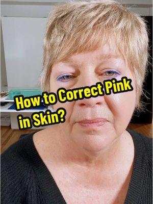 You don’t need green to correct pink in the skin. Instead use a yellow or Yellow-green so that your skin still looks like skin after. #foundationhack #colorcorrection #concealerhack #pinkskin #colortheory #fleshtones