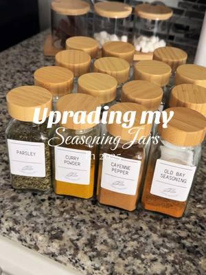 Never too late to upgrade your kitchen✨ #amazonfinds #seasoning #jars #spice #spices #spicejars #upgrade #kitchen #unboxing #amazonkitchen #wood #2025 #fyp #fy #seasoningjars #container #organization #seasoningorganization 