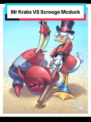 Mr Krabs vs Scrooge Mcduck #fyp #fypシ #fypage #fypシ゚viral #foryoupage #mrkrabs #scroogemcduck #spongebob #spongebobsquarepants #cartoon 