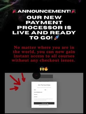 Big News! 🚨 The new payment processor is officially LIVE! 🔥 No more checkout issues—so no matter where you’re at in the world 🌍, you can finally tap in and get access to ALL my courses! I know it took a minute, so I appreciate y’all for rocking with HCA. #consumerlaw #consumerlawsecrets #mindset #motivation #financialliteracy #debtfree #debtfreecommunity #credit