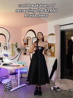 Replying to @nicolestefanie i was super surprised by the cost breakdown not bad @Prada not bad! #sewing #howtosew #prada #designerfashion #fashiondesigner 