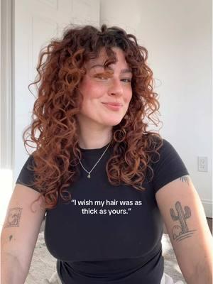 I really don’t have that much hair it’s just the power of my curls 😅 IB: @WavyCurly  #curlyhair #thinhair #curlyhairstruggles 