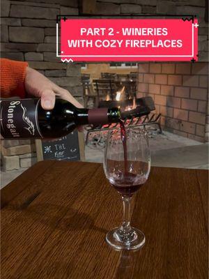 Part 2 of wineries with cozy fireplaces in #OhioWineCountry 🍷 1) Stonegait Winery 2) Harpersfield Vineyard 3) Debonne Vineyard  #ohio #ohiowine #neohio #northeastohio 