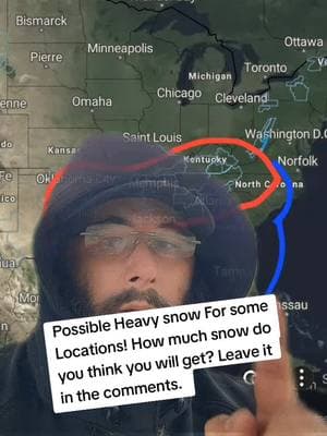 Possible Heavy Snow for some locations! Where are you? leave it in the comments. #greenscreen #greenscreenvideo #Fyp #winter #weather #storm #cara 