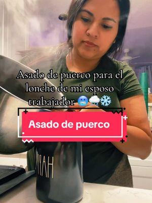 Apenas me ando acostumbrando a la nueva rutina con el nuevo bb 🫣😊!! Asado de puerco para el lonche de hoy 🫣!! #fyp #loncheparamiesposo #facilyrapido #paratii #todos #denver #usa_tiktok 