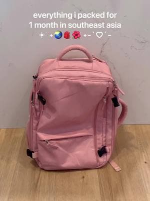 me and this pink backpack 4evuhh 🎀 #backpacking #traveltiktok #solotravel #packwithme #packinglist #southeastasia #hostel #travellife 