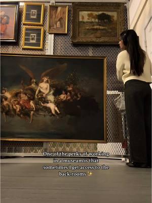 i love being up close & personal with the art ❣️#arthistory #museum #curator #art #work #antique #darkacademia #Vlog 