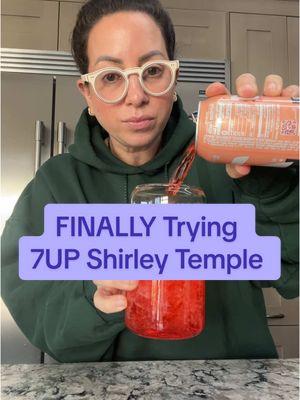 I need opinions!!! @7UP why was it so hard to find this flavor 🤣🤣 I searched far and wide then gave up and ordered it online for too much money. I’ll buy some sugar free syrup to add to it! I prefer to eat my carbs over drinking them #shirleytemple #7up #sodapop #kosherfood #jewishtiktok 