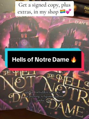 The Hells of Notre Dame is the spicy sapphic book you didn’t know you needed 🔥🌶️ #darkfantasybooks #darkfairytale #fantasyromancebooks #signedbooks #queerbook #spicyfantasyromance #sapphicbooks #forbiddenromancebooks #phantomofnotredame #thehellsofnotredame 