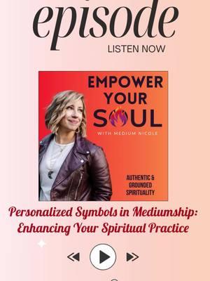 🌟 New Episode: Personalized Symbols in Mediumship: Enhancing Your Spiritual Practice 🎙️ Link to the full episode: https://www.buzzsprout.com/2337838/episodes/16294307 Unlock the secrets of mediumship with a fresh perspective on the power of symbols in spiritual communication. Imagine discovering a personal symbol, like a wooden box representing cremation, emerging naturally in your practice. Learn why beginners should focus on receiving clear, literal messages from spirit guides, allowing symbols to develop organically as you grow. You'll gain insights into how personalizing and adapting symbols can enrich your psychic abilities, moving beyond the confines of predefined images often found in books or taught by others. As you journey through this episode, explore the dynamic nature of mediumship development and the importance of embracing your unique path. We discuss the necessity of integrating multiple clairs for a holistic understanding, rather than relying solely on symbols. Whether you're at the start of your mediumship journey, finding your footing with symbols, or exploring alternative methods like channeling, this episode promises valuable guidance. Tune in to enhance your spiritual practice and tap into the full potential of your intuitive abilities. 🎧 Listen to the Empower Your Soul Podcast all major podcast channels, and watch on YouTube! 💫 Want a Free Reading or have a question for the podcast? Head to www.MediumNicole.com/Podcast ******** ⭐ International Evidential Medium Nicole 🎙️Empower Your Soul Podcast 💜 All readings & payments go through my website @ www.MediumNicole.com #empoweryoursoul #podcast #giveaway #alignment #awakening #spirituality #soul #mediumship #akashic