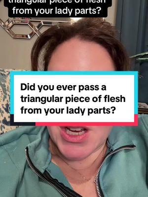 Did you ever pass a triangular piece of flesh from your lady parts? * This is general educational information not specific medical advice meant for any individual #decidualcast #uterinelining #flesh #abnormalbleeding #aub #hormones #weirdmedicalstuff  #obgyn #thevagdoc#greenscreen 