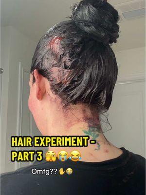 HAIR EXPERIMENT - 😳💀😂 #fyp #foryou #omg #lmao #OhNo #yikes #fail #haha #hair #hairtransformation #beforeandafter #beauty #crazy #chaos #ditl #funny #feature #trending #lol 