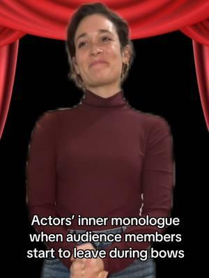 Like I know y’all wanna beat the traffic but DAMN let us make it through our bows 🤣 #musicaltheatre #theatrekid #broadway #comedy #newmusical   