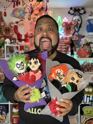 Calling all my spooky girls, gays, and theys! We all need these adorable horror plush bouquets by @Ruz and they are available at @Walmart  #horrorfinds #walmartfinds #valloween #ValentinesDay #chucky 